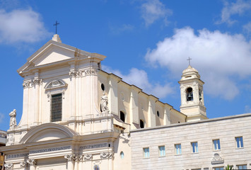 The Cathedral of St. Francis of Assisi in Civitavecchia, Italy.