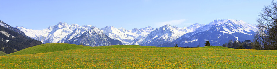 Allgäu - Alpen - Frühling - Oberstdorf - Panorama - Berge