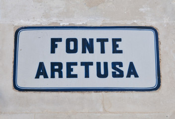 Fonte Aretusa, Syrakus, Sizilien, Italien