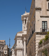 Piazza Duomo, Syrakus, Sizilien, Italien