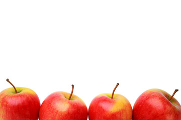 The red apples
