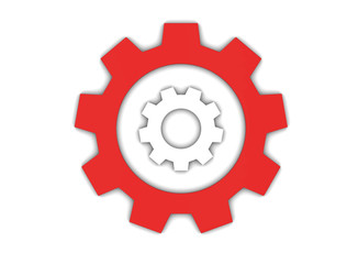 gears on a white background  (high resolution 3D image)