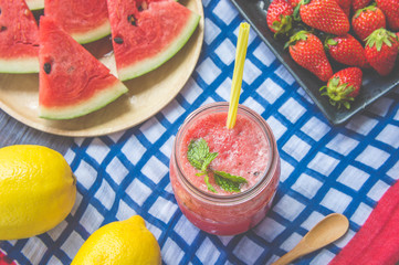  watermelon juice , watermelon smoothie  ,Refreshing juice on summer