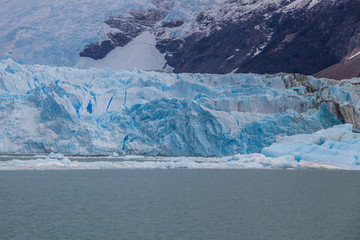 Glaciers in Lake Argentino, Los Glaciares National Park 

