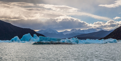Glaciers in Lake Argentino, Los Glaciares National Park     