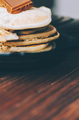 Pancakes with chocolate
