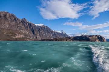 Glaciers in Lake Argentino, Los Glaciares National Park 

