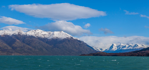 Glaciers in Lake Argentino, Los Glaciares National Park 

