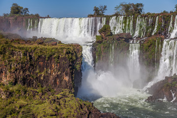 Obraz na płótnie Canvas Iguazu waterfalls in Brazil and Argentina 