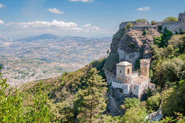 Fototapeta na wymiar Landscape of the Erice, Sicily, Italy