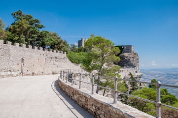 Castle in Erice, province of Trapani in Sicily