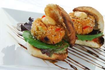 Crabcake sandwiches