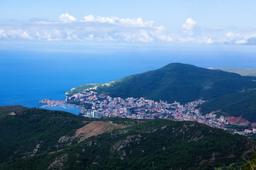 Вид на Будванскую Ривьеру. Черногория.