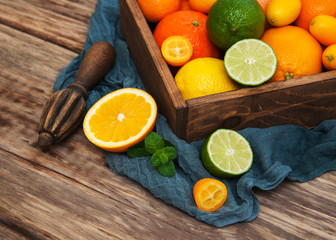 Fresh citrus fruits