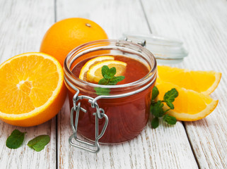 Delicious orange jam