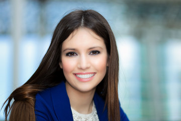 Beautiful young businesswoman portrait