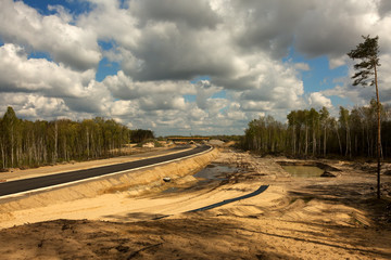 Highway under construction