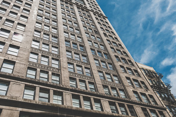 Fototapeta na wymiar Building exterior of a New York skyscraper in Manhattan