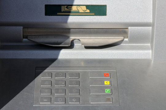 PIN pad of a Dutch automated teller machine