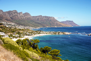 Fototapeta premium Beach and mountain in South Africa