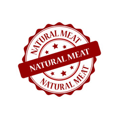 Natural red stamp illustration