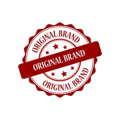 Original brand red stamp illustration