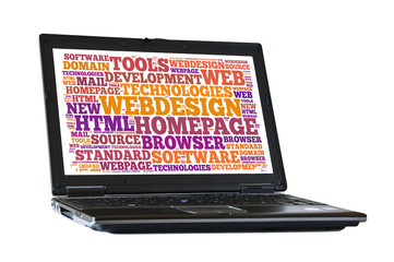 Webdesign word cloud