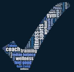 fitness word cloud