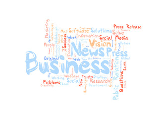 Business News word cloud