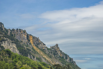Fototapeta na wymiar la falaise de Crussol/Ardèche