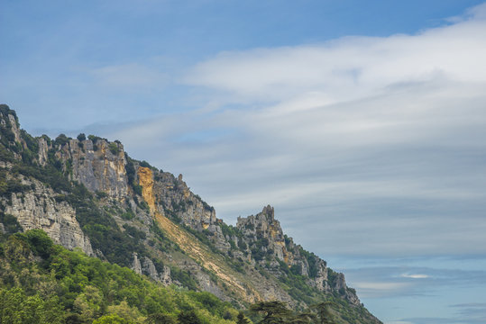 la falaise de Crussol/Ardèche