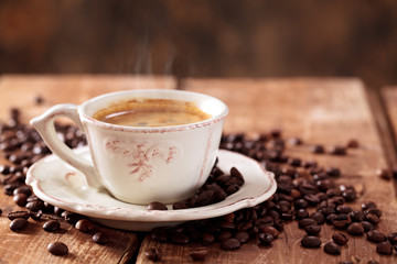 Cup of coffee.