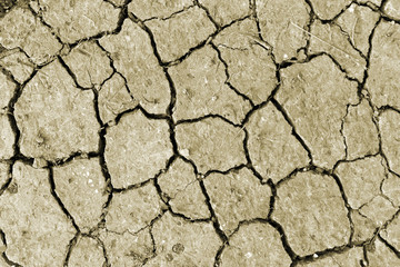 Drought, dry, cracked soil, no rain, natural disaster.
