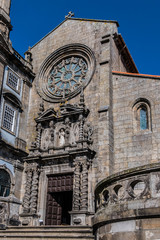 Fototapeta na wymiar Church of Saint Francis (Igreja de Sao Francisco, 1410). Porto.