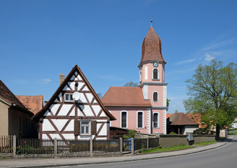 Fototapeta na wymiar St. Kilian in Oberndorf....