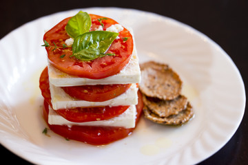 Tomatoes and feta salad 