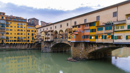 The Old Bridge in Florence, Tuscany, Italy