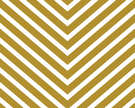 Chevron pattern wallpaper design set in gold and white. Seamless vector texture paper background.