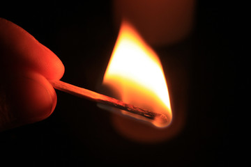 Match with fire