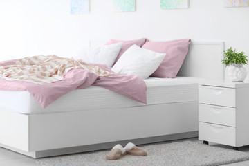 Modern light bedroom interior