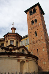 Milano; vista esterna del Sacello di San Satiro