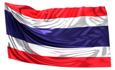 flag of thailand 3d rendering