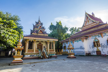 Fototapeta premium The details of That Luang temple in the centre of Vientiane, Laos