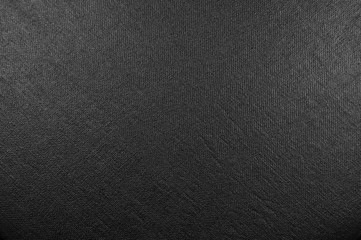 Natural bright black fiber linen fabric texture, large detailed macro closeup, rustic vintage textured burlap canvas background, diagonal pattern, horizontal copy space