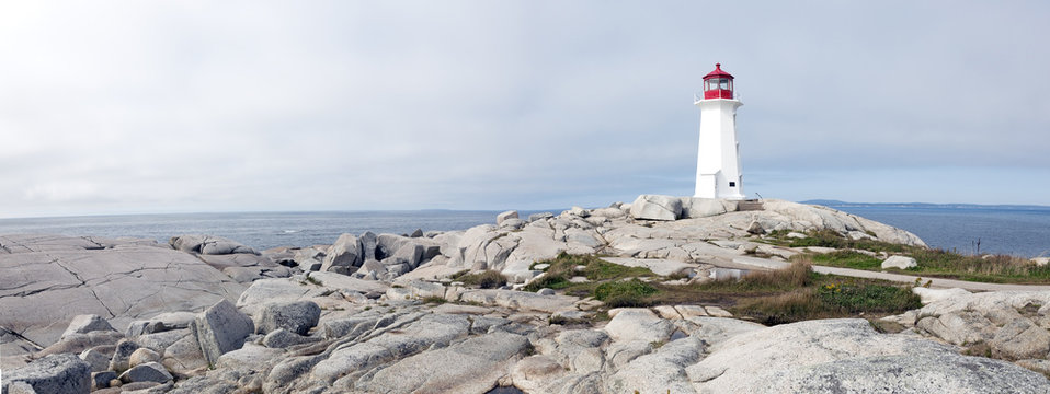 Lighthouse Peggy's Cove Nova Scotia Canada.