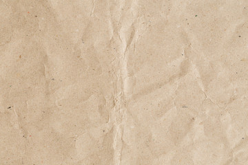 Abstract brown recycle crumpled paper for background,crease of brown paper textures for design
