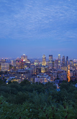 Fototapeta na wymiar Montreal Skyline at dusk
