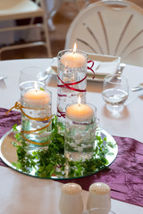 Wedding Reception Candles Decor