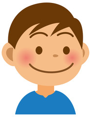 小学生　男の子　表情　笑顔