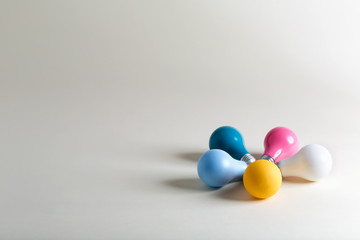 Colorful light bulbs